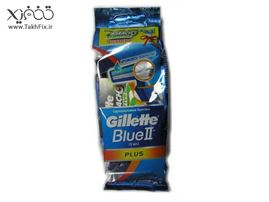 یک بسته تیغ ژیلت Gillette Blue2 Plus ‏5+1 عددی ،اورژینال