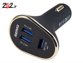 شارژر فندکی 3 پورت 6.3 آمپر ریمکس | Remax 3 USB Port Universal Car Charger - 6.3A