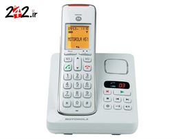 تلفن بیسیم موتورولا MOTOROLA CD211 دارای منشی تلفنی، نور پس زمینه و قابلیت ثبت 100 مخاطب، 