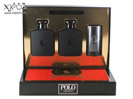 ست هدیه ای 3 تکه پولو Ralph Lauren Polo Double Black EDT (75ml) Gift Set For Men (3PCS)