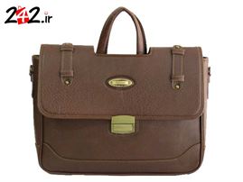 کیف دستی چرمی قهوه ای دیپلمات Diplomat Leather bag Brown