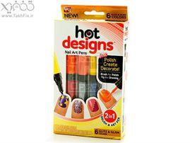 قلم طراحی ناخن هات دیزاین Hot Design روشی ساده برای خلق طرح های زیبا بر روی ناخن های شما !