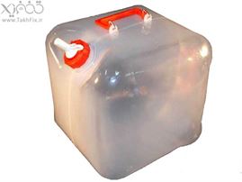 گالن تاشو 15 لیتری که به آسانی تا شده ، به همراه شیر برای مصارف خانگی و خودرو