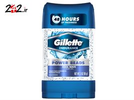 مام ژله ای ژیلت Gillette  مدل Power Rush با رنگ دانه های آبی دارای سیستم محافظت سه گانه