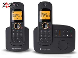 تلفن بیسیم موتورولا MOTOROLA D1012 با د و گوشی بیسیم دارای منشی تلفنی با قابلیت ضبط پیام ت