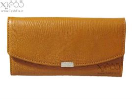 کیف زنانه دکمه دار و طرح دار از جنس چرم طبیعی درجه یک ، بسیار شیک و مدرن در 3 رنگ زیبا