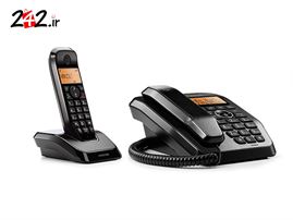 تلفن رو میزی  به همراه یک گوشی بیسیم موتورولا MOTOROLA SC250A  دارای منشی تلفنی با قابلیت 