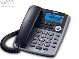 تلفن رومیزی یونیدن ژاپن مدل As 7403 با آیفون و 8 حافظه شماره گیری سریع و توانایی قفل گوشی و قابلیت نصب هدست + یکسال گارانتی
