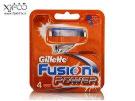 تیغ یدک ژیلت فیوژن پاور 4 عددی Gillette Fusion POWER  